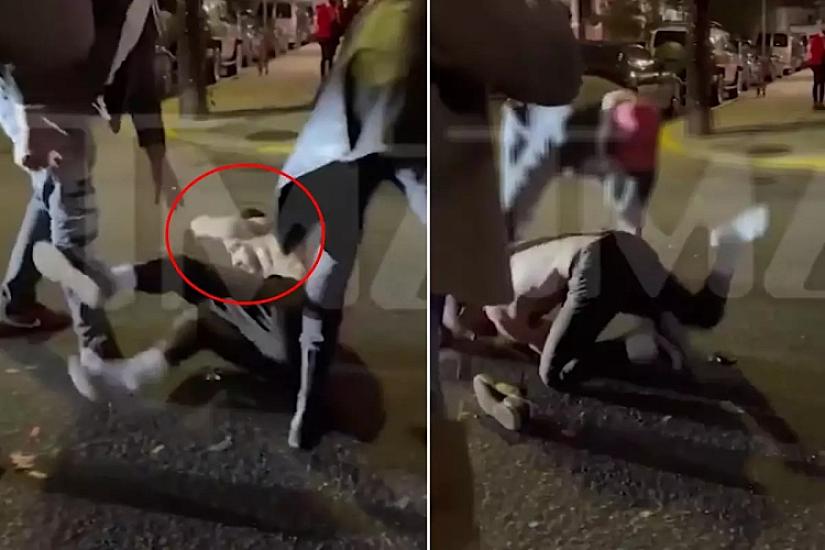 Şok görüntülər! Məşhur aktyor vəhşicəsinə döyüldü - 