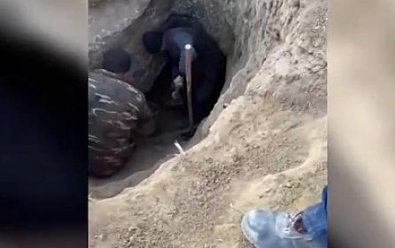 Qobustan qayalarının dibində qızıl axtarırdılar - 