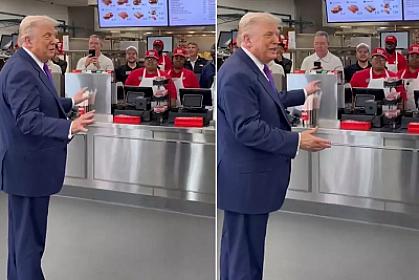 Trampın BU GÖRÜNTÜLƏRİ gündəm oldu - 