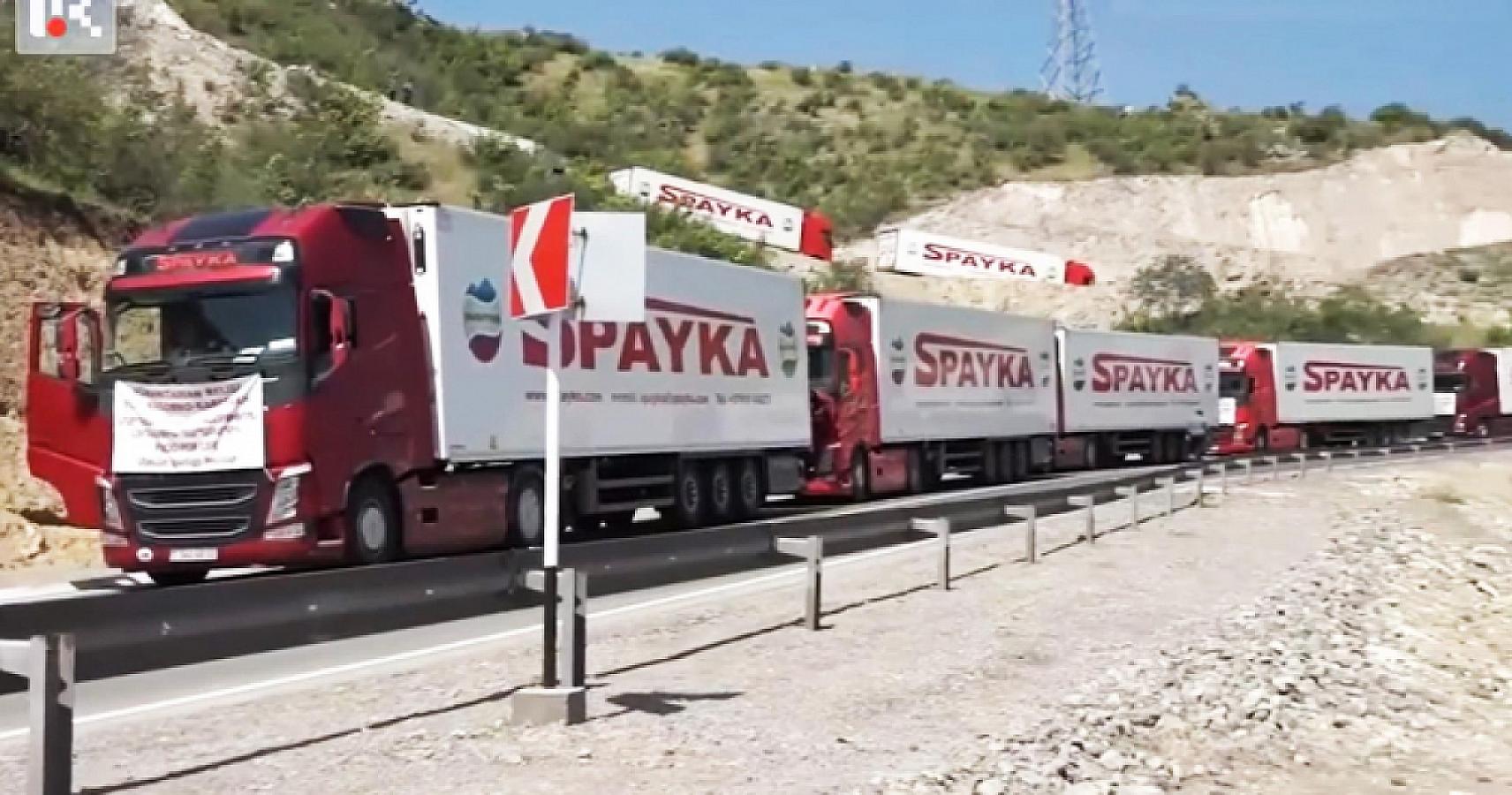 Rusiyada Ermənistanın “Spayka” şirkətinin 100 yük maşını saxlanılıb 