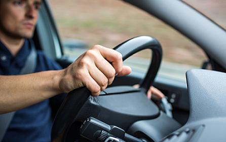 A car drove away from the "car wash" where he was working -