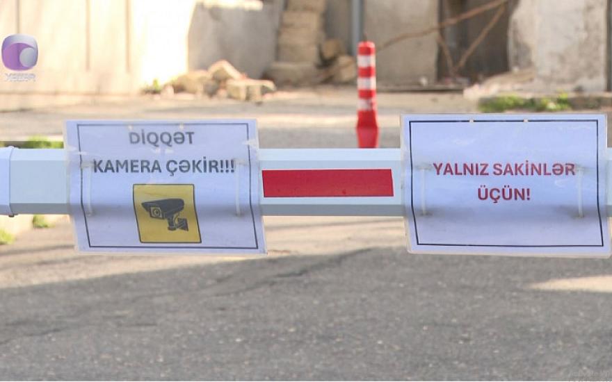 Bakıda bina sakinləri ilə sahibkarlar arasında şlaqbaum “dava”sı - 