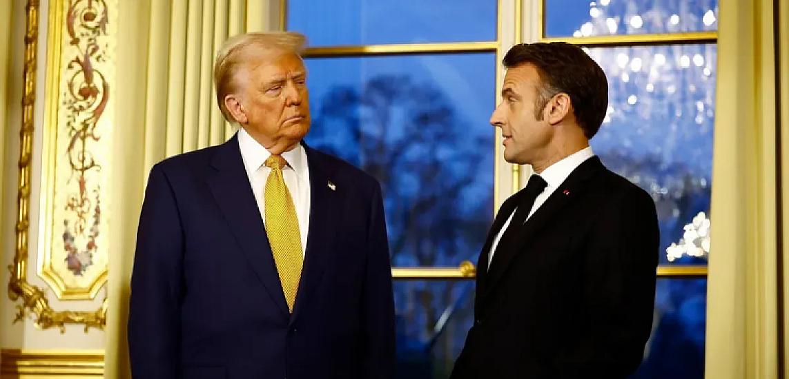 Makron Trampa sanksiyaların götürülməsi ilə bağlı müraciət etdi