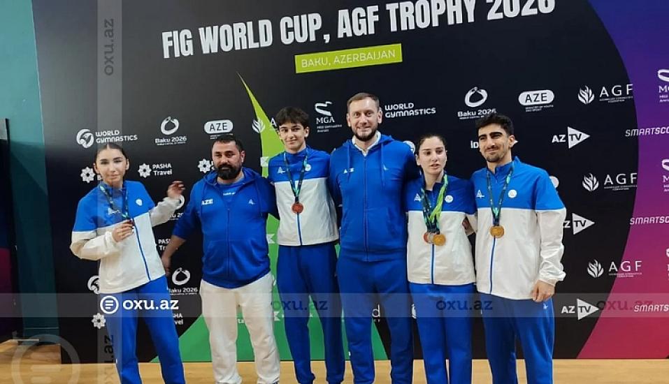 Azərbaycan gimnastları Dünya Kubokunu altı medalla başa vurublar