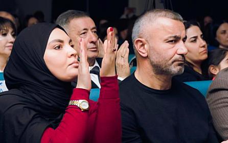 Qurban Qurbanov xanımı ilə tədbirdə - 