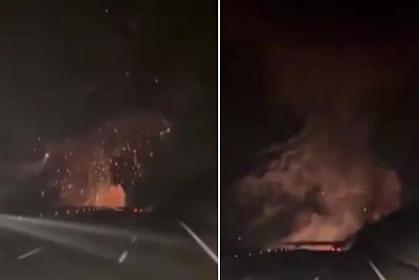 Türkiyədə qəzaya uğrayan F-16-nın GÖRÜNTÜLƏRİ YAYILDI