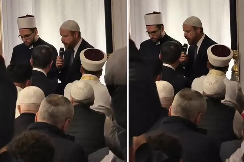 Bilal Ərdoğan Üsküp məscidində - 