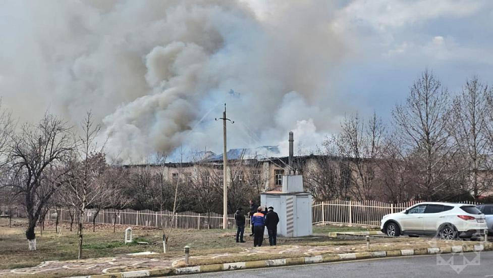 Naxçıvanda hərbi hissədə yanğın baş verib