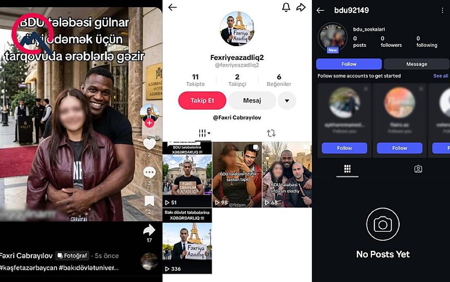 Tələbə fotoları yenidən nalayiq formada yayılır - 