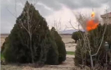 Məktəb ərazisinə düşən dronun 