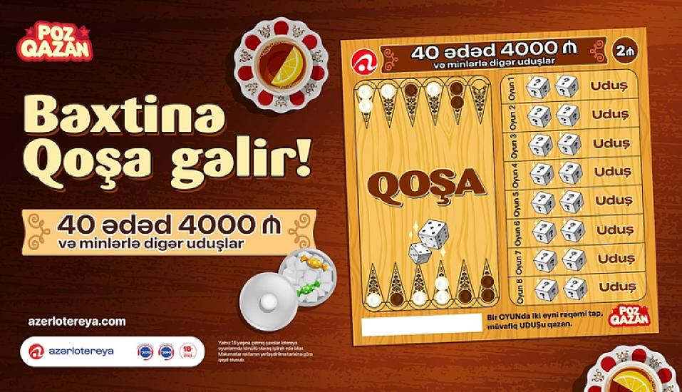 Yeni “Qoşa” lotereyası satışa çıxıb