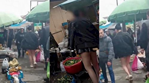 Quba bazarında bir qadına görə ara qarışdı - 
