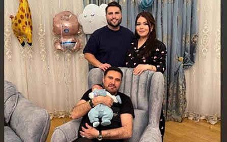 Nadir oğlu və gəlini ilə - FOTO