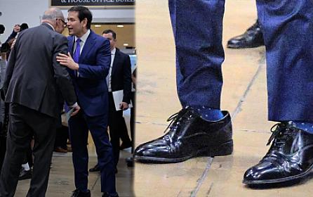 İclasda ayaqqabısını bəyənməyib bunları hədiyyə etdi, 