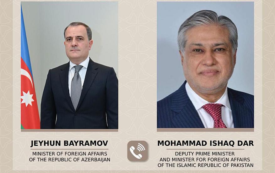 Ceyhun Bayramov spoke with Mohammad Ishaq Dar.