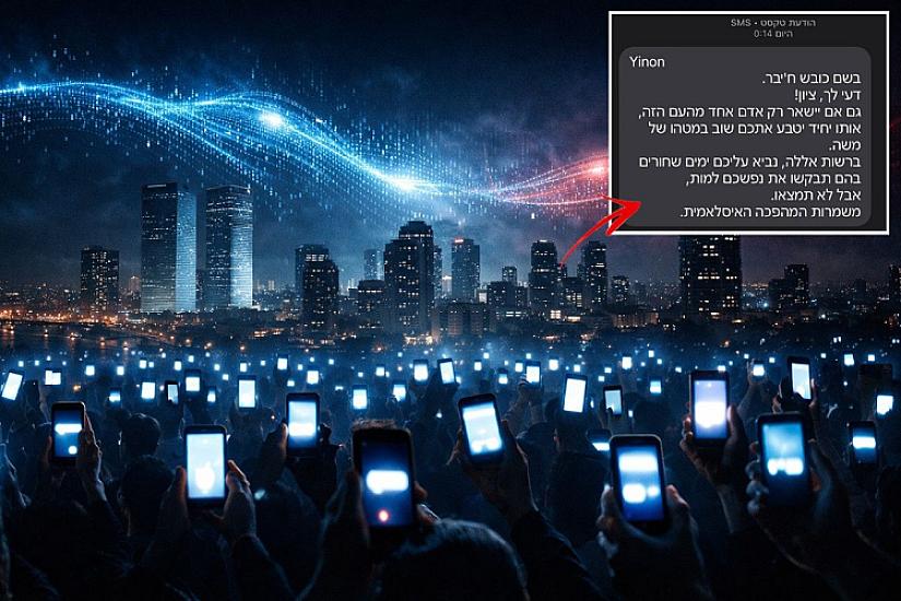 Minlərlə israilli telefonlarına eyni mesajı aldı: 