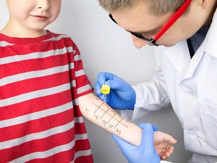 Allergy test in children: