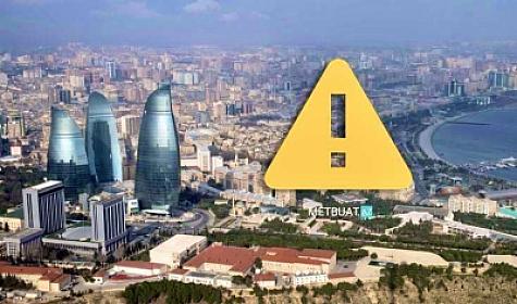 Azərbaycanda sarı xəbərdarlıq 