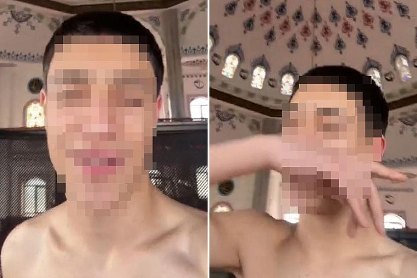 Məsciddə yarıçılpaq VİDEO çəkən 17 yaşlı yeniyetmə