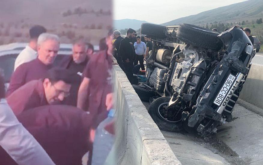 Əflatun Amaşov qəzaya düşüb - 