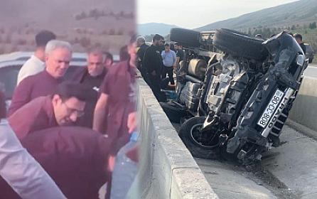 Əflatun Amaşov qəzaya düşüb - 