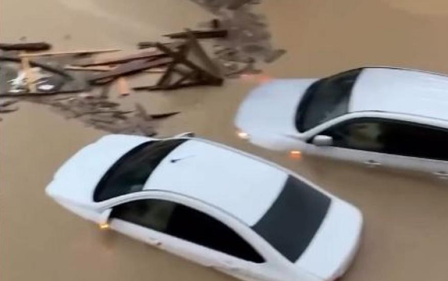 Streets were flooded in Dagestan as well -