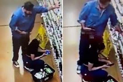 The act of violence that occurred in the market was caught on camera -