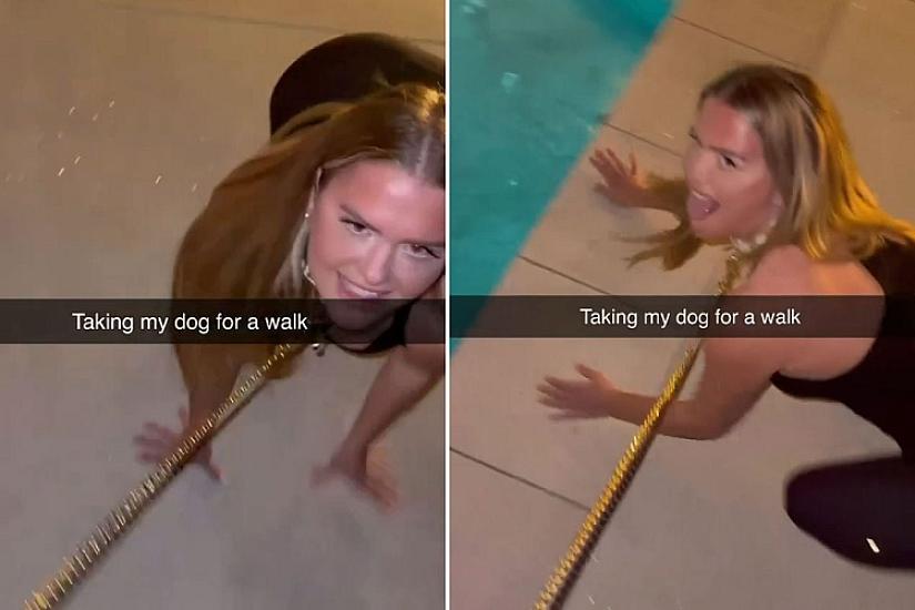 Rus qadını kəmərlə gəzdirən kişi qəzəb doğurdu – 