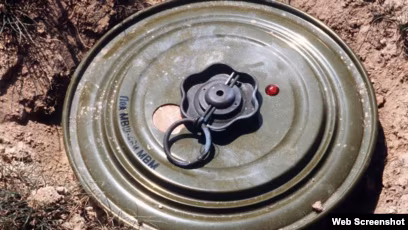 Suqovuşanda mina partlayıb, 