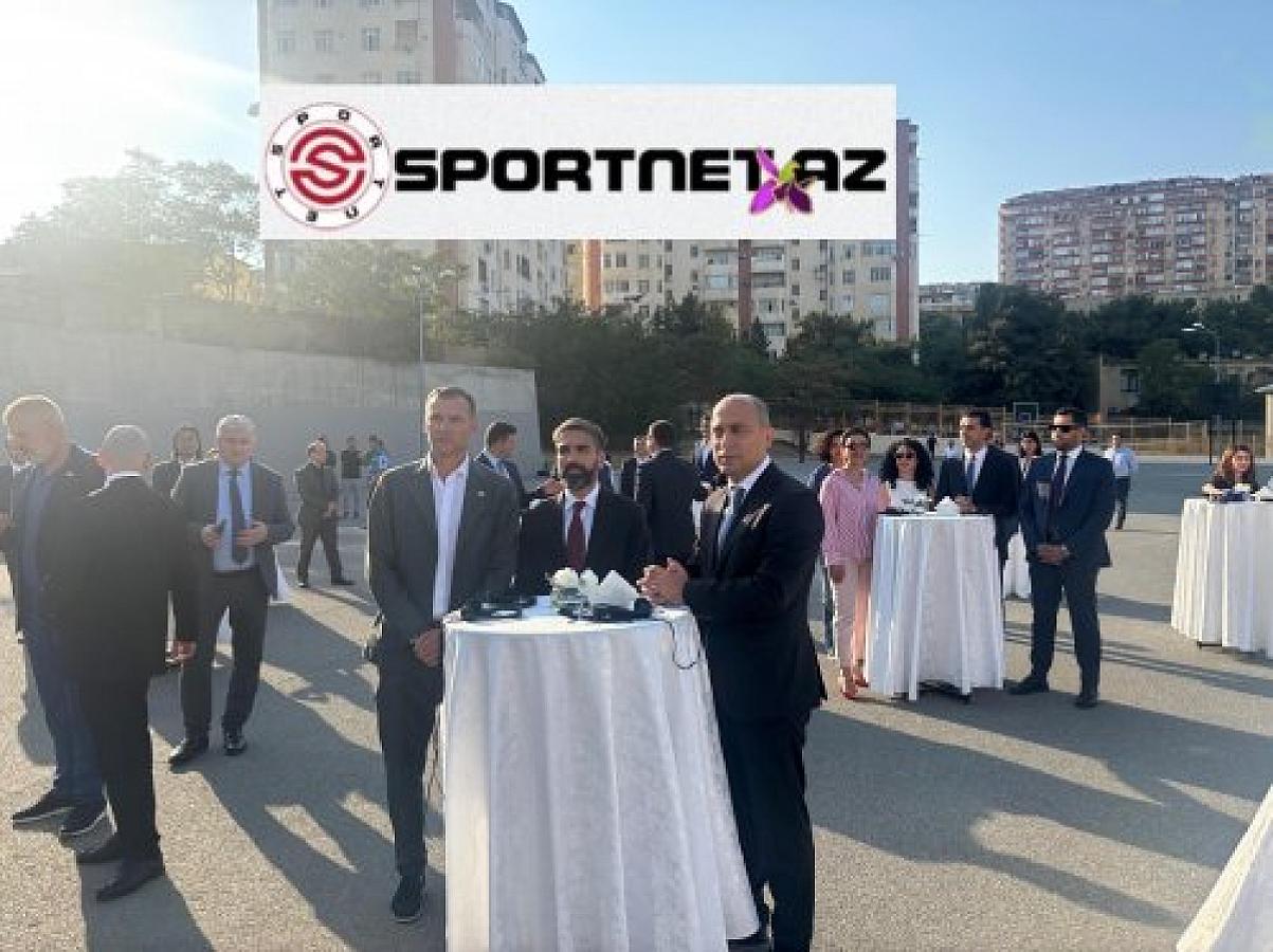 Andrey Shevchenko at the opening ceremony in Baku -