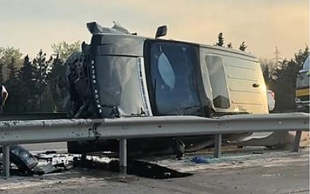 На автомагистрали Баку-Казах