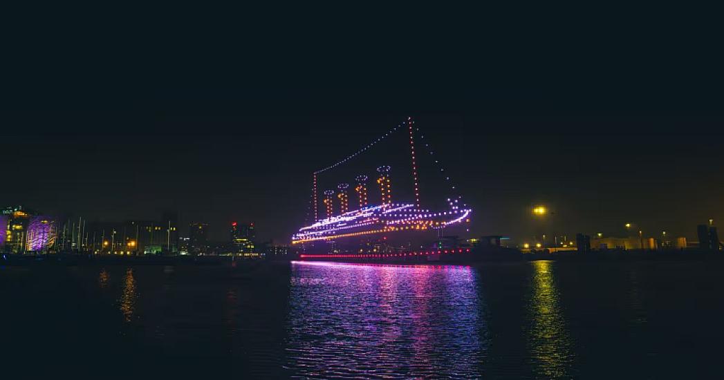 “Titanik” gəmisini min dronla belə canlandırdılar -