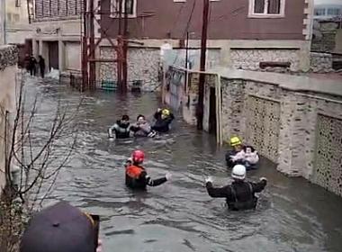 37 people whose homes were flooded in Keşlə have been evacuated.