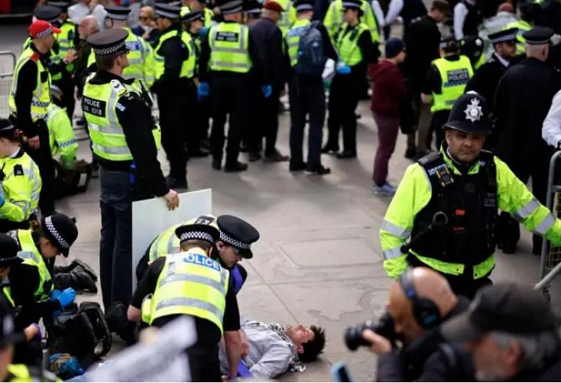 В Лондоне на акции задержали более 500 человек.