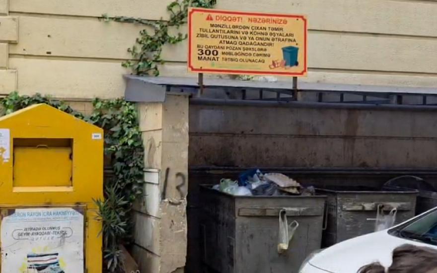 Bu əşyaları zibilqabıya atsanız 300 manat cərimə 