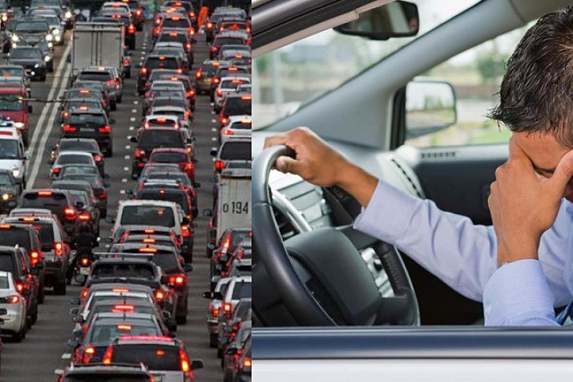 How to reduce stress in morning traffic jams?