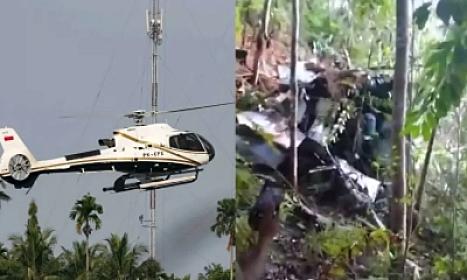 İndoneziyada helikopter qəzası: Səkkiz ölü - 
