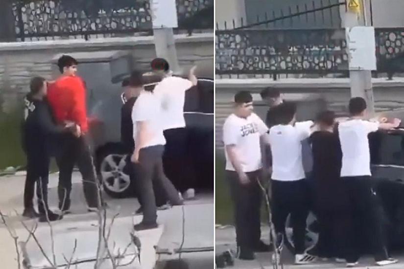 Məktəbə bıçaqla girmək istəyən şagirdlər belə saxlanıldı - 