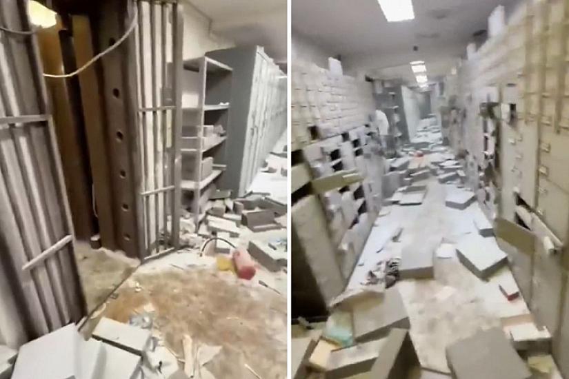 Bankı soyub kanalizasiya ilə qaçdılar - 