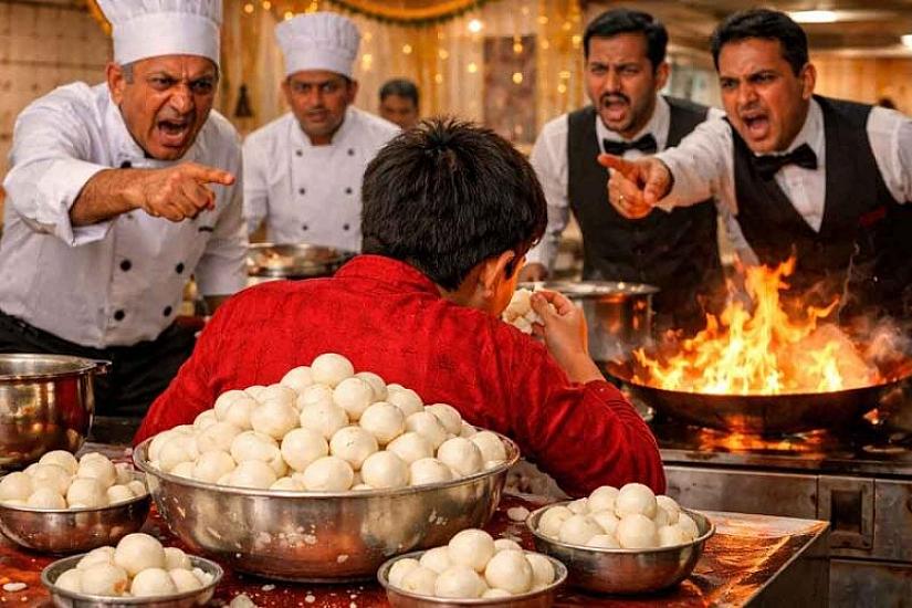 Toyda dəhşət: Ofisiant uşağı şirniyyata görə təndirə atdı - 