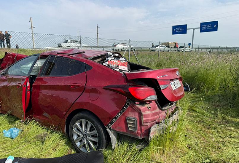 Cəlilabadda yol qəzası: 1 nəfər ölüb, 2 azyaşlı xəsarət alıb