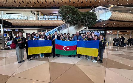 Daha bir qrup ukraynalı uşaq reabilitasiya üçün 