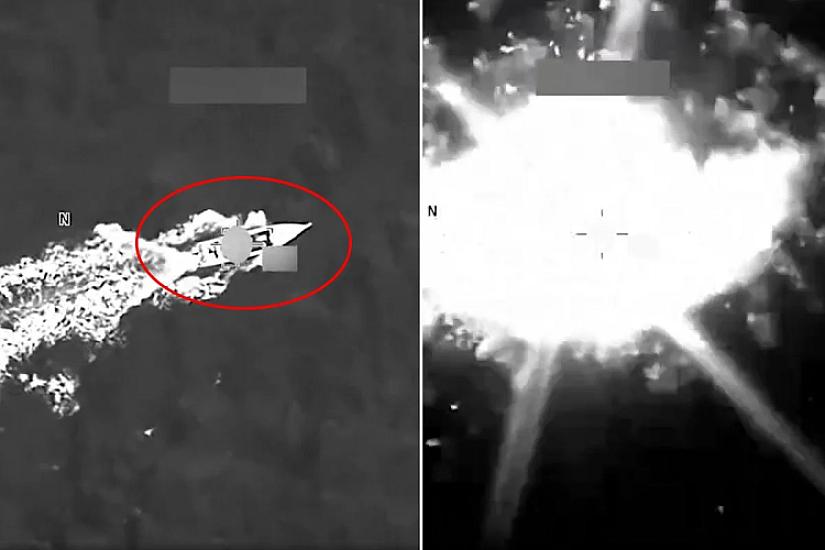 The US struck a suspicious boat in the Caribbean Sea: