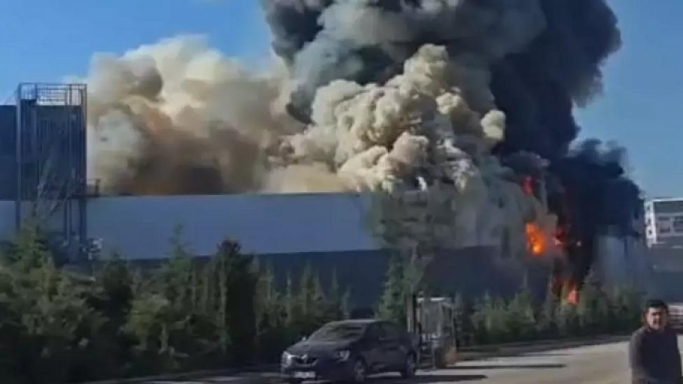 Fire at the paint factory: