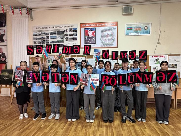 Şəhid Elçin Kərimbəyli “Tərəqqi” liseyində ehtiramla anıldı