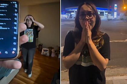 He checked the phone: