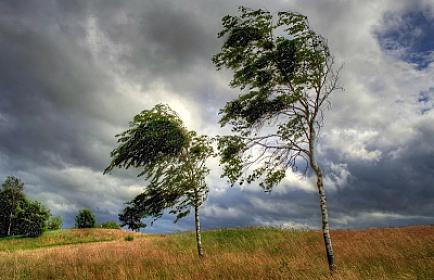 The wind speed is increasing -