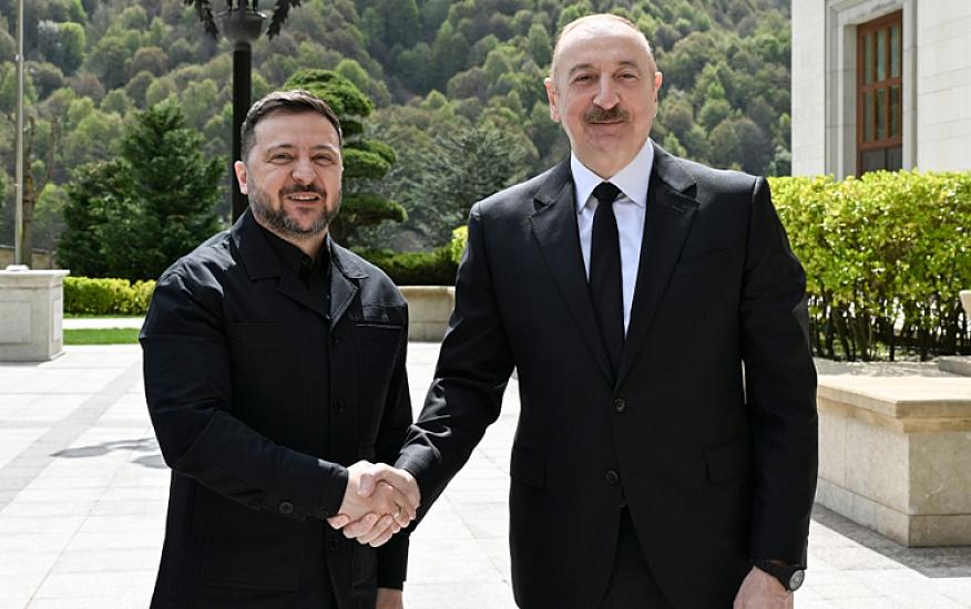 Zelenski Azərbaycana gəldi - 