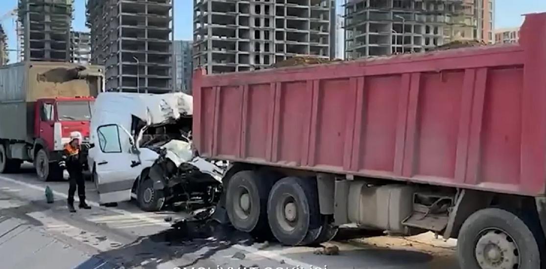 Trucks collided in the capital -