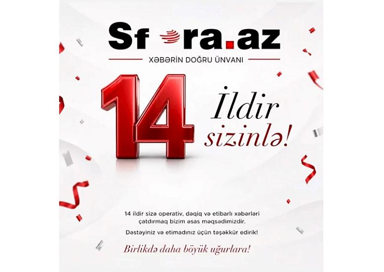 Sfera.az-ın 14 yaşı tamam olur